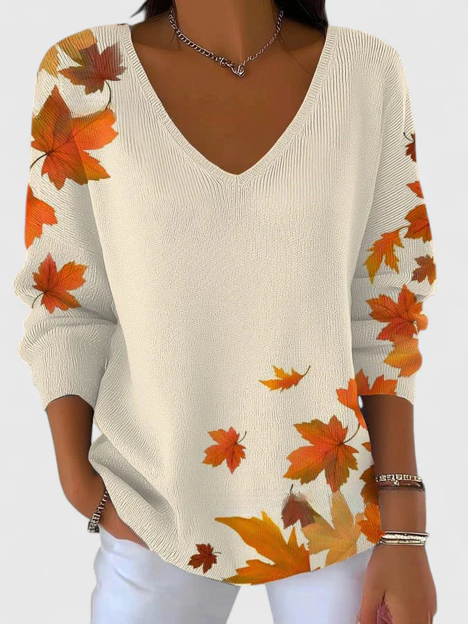 Sera™ | Elegant V-Neck Sweater